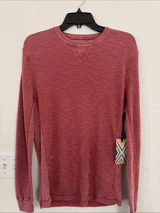 True Grit Other - True Grit Waffle Knit Long Sleeve Top - Brick Red Vintage tone